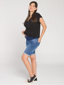 Bermuda Jeans Gestante