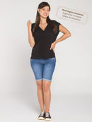 Bermuda Jeans Gestante