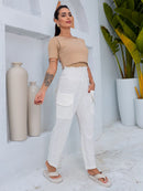 Blusa Amamentação com Sobreposição Colete Flamê