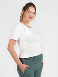 Blusa Amamentação com Sobreposição Colete Flamê