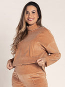 Blusa Amamentação em Plush