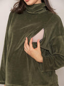 Blusa Amamentação em Plush