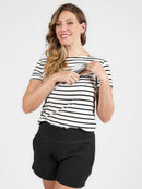 Blusa amamentação up & down manga curta