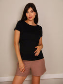Blusa amamentação up & down manga curta