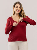 Blusa de Amamentação Marselha Manga Longa