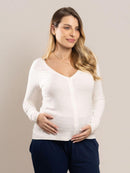 Blusa de Amamentação Marselha Manga Longa