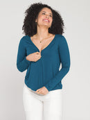 Blusa de Amamentação Marselha Manga Longa