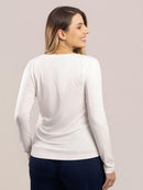 Blusa de Amamentação Marselha Manga Longa