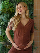 Blusa para Amamentação Atoalhada