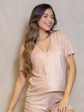 Blusa para Amamentação Atoalhada