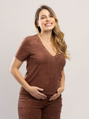 Blusa para Amamentação Atoalhada