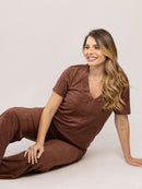 Blusa para Amamentação Atoalhada