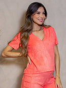 Blusa para Amamentação Atoalhada