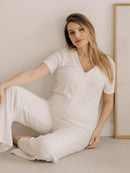 Blusa para Amamentação Atoalhada