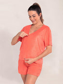 Blusa para Amamentação Atoalhada