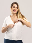 Blusa para Amamentação Atoalhada
