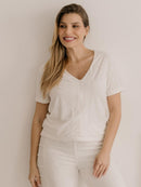 Blusa para Amamentação Atoalhada