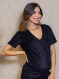 Blusa para Amamentação Atoalhada