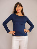 Blusa para Amamentação Up & Down Manga Longa