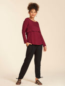 Blusa para Amamentação Up & Down Manga Longa