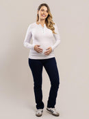 Blusa para amamentar em rib algodão
