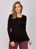 Blusa para amamentar em rib algodão