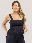Calça Gestante com Cós em Lastex
