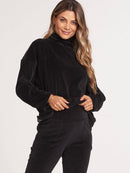 Calça Gestante Flare em Plush