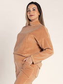 Calça Gestante Flare em Plush