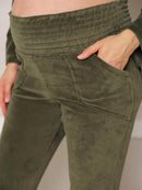 Calça Gestante Flare em Plush