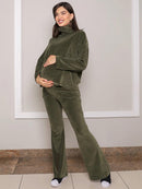 Calça Gestante Flare em Plush