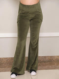 Calça Gestante Flare em Plush