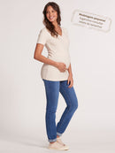 Calça Gestante Jeans Skinny