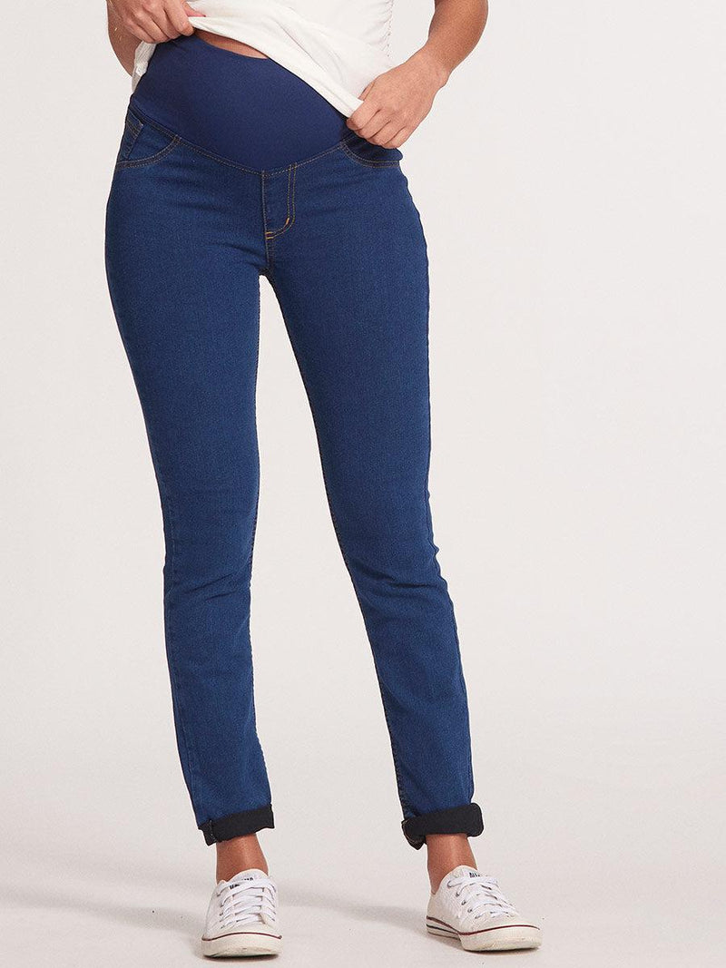 Calça Gestante Jeans Skinny