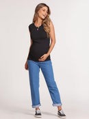 Calça Jeans Gestante Boyfriend