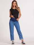 Calça Jeans Gestante Boyfriend