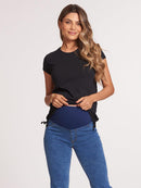 Calça Jeans Gestante Flare