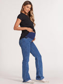 Calça Jeans Gestante Flare
