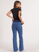 Calça Jeans Gestante Flare