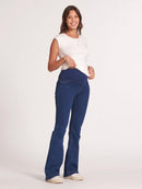 Calça Jeans Gestante Flare