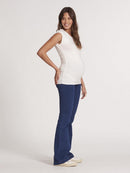 Calça Jeans Gestante Flare