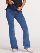 Calça Jeans Gestante Flare