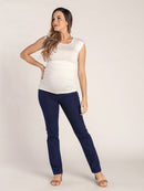 Calça Jeans Gestante Reta
