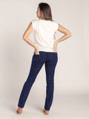 Calça Jeans Gestante Reta
