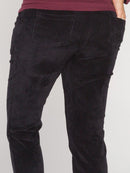 Calça Legging Gestante Veludo Cotelê