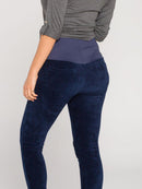 Calça Legging Gestante Veludo Cotelê