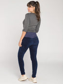 Calça Legging Gestante Veludo Cotelê