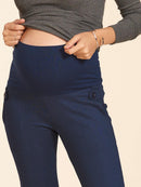 Calça Reta com Martingale e Bolsos Laterais