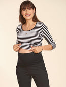 Calça Reta com Martingale e Bolsos Laterais