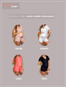 Conjunto Blusa + Short Atoalhados - 10 %OFF